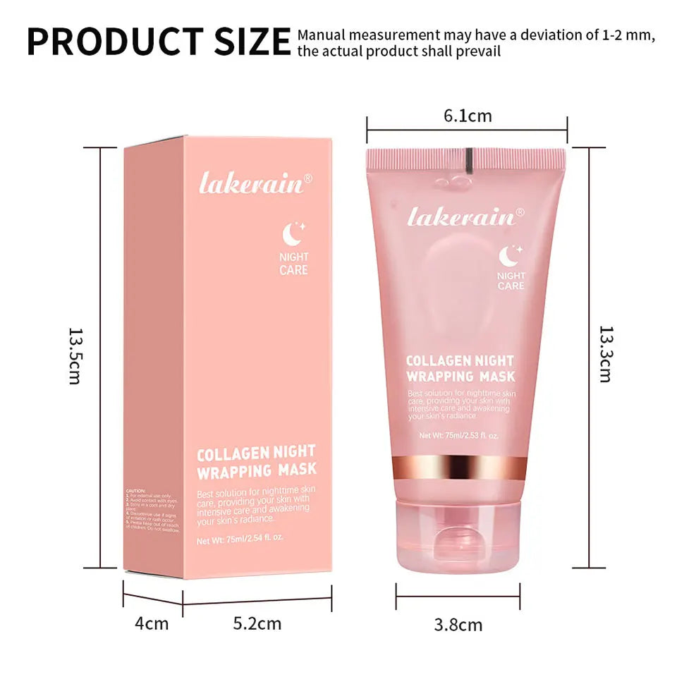 Collagen Facial Mask And Brush Set Rejuvenates Moisturizes Brightens Skin For Glowing Elasticity Korean Face Care Treatment