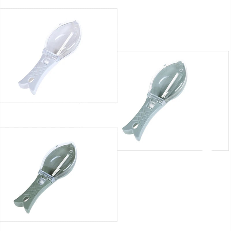 Kitchen Tools Fish Scales Graters Scraper Fish Cleaning Tool Scraping Scales Device with Cover Home Kitchen Cooking Fish Tool