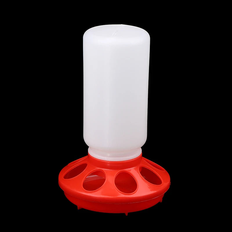 [F] Poultry Thickened Feeder And Drinker Water Food Dispenser Automatic Chicken Birds Chick Waterer Feeding Bucket Container