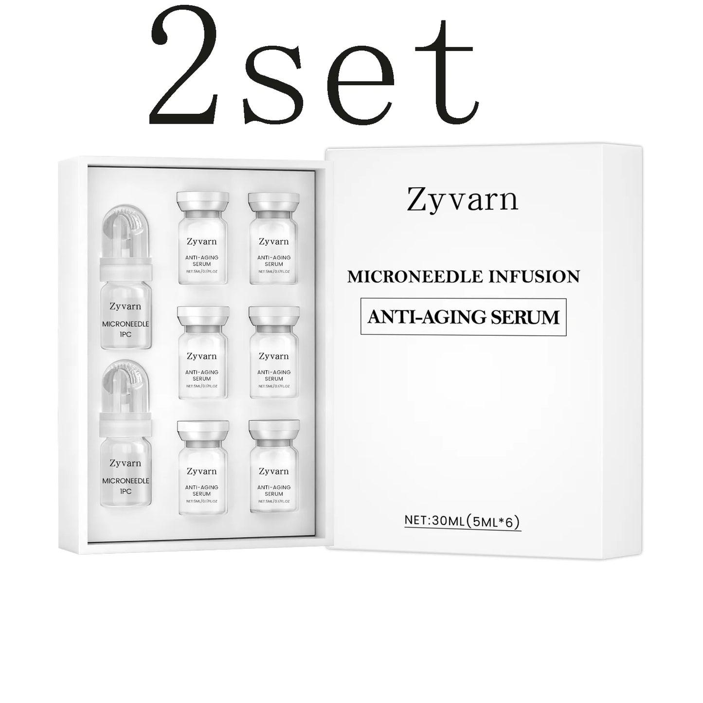 Facial Serum Roller Kit - Gentle Nourishing Formula for Delicate Skin, Improves Elasticity for Daily Skin Maintenance