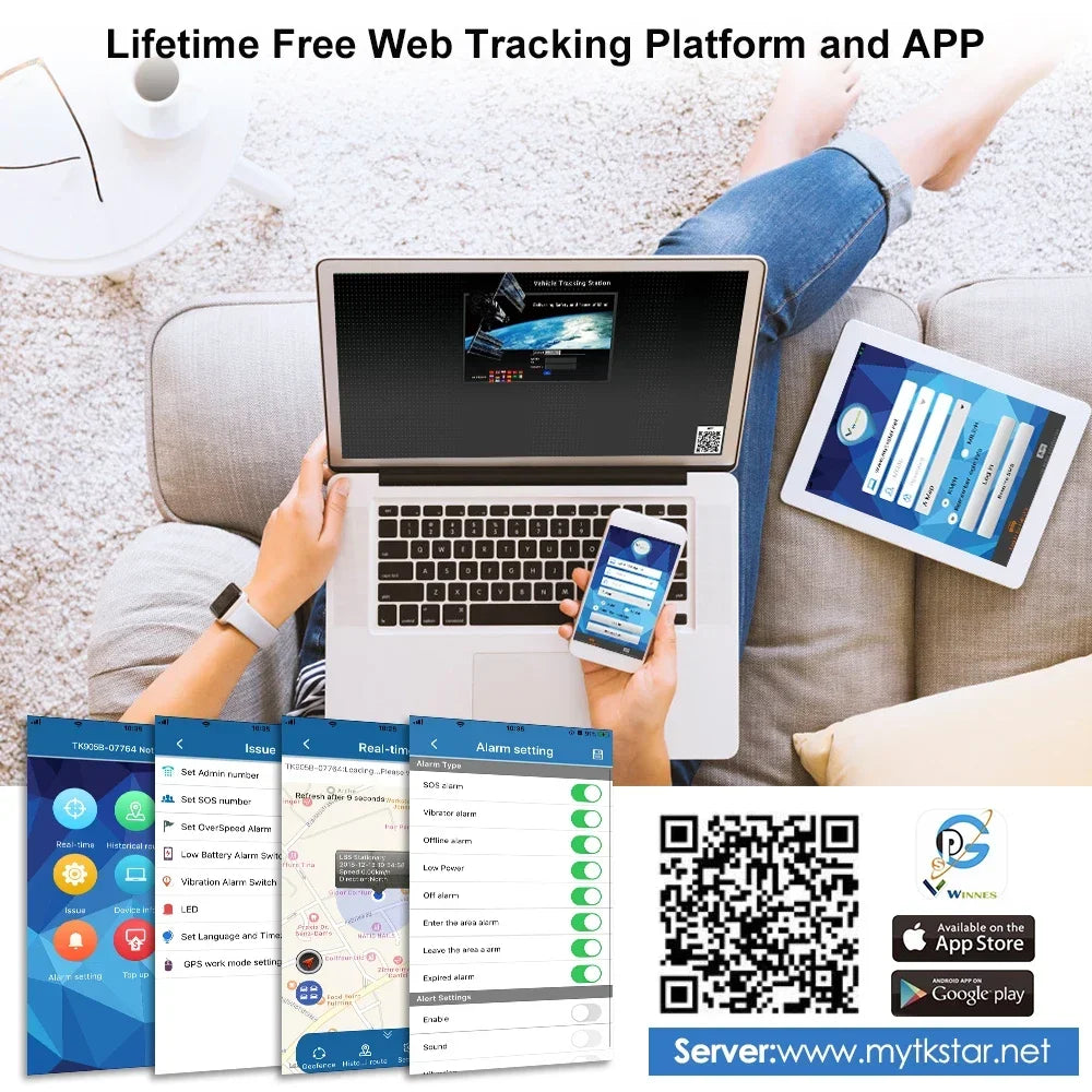 4G GPS Tracker for Hunting Dog Animal Shake Alarm Geofence Free APP Realtime Tracking GPS Locator 3000mAh Battery Voice Monitor