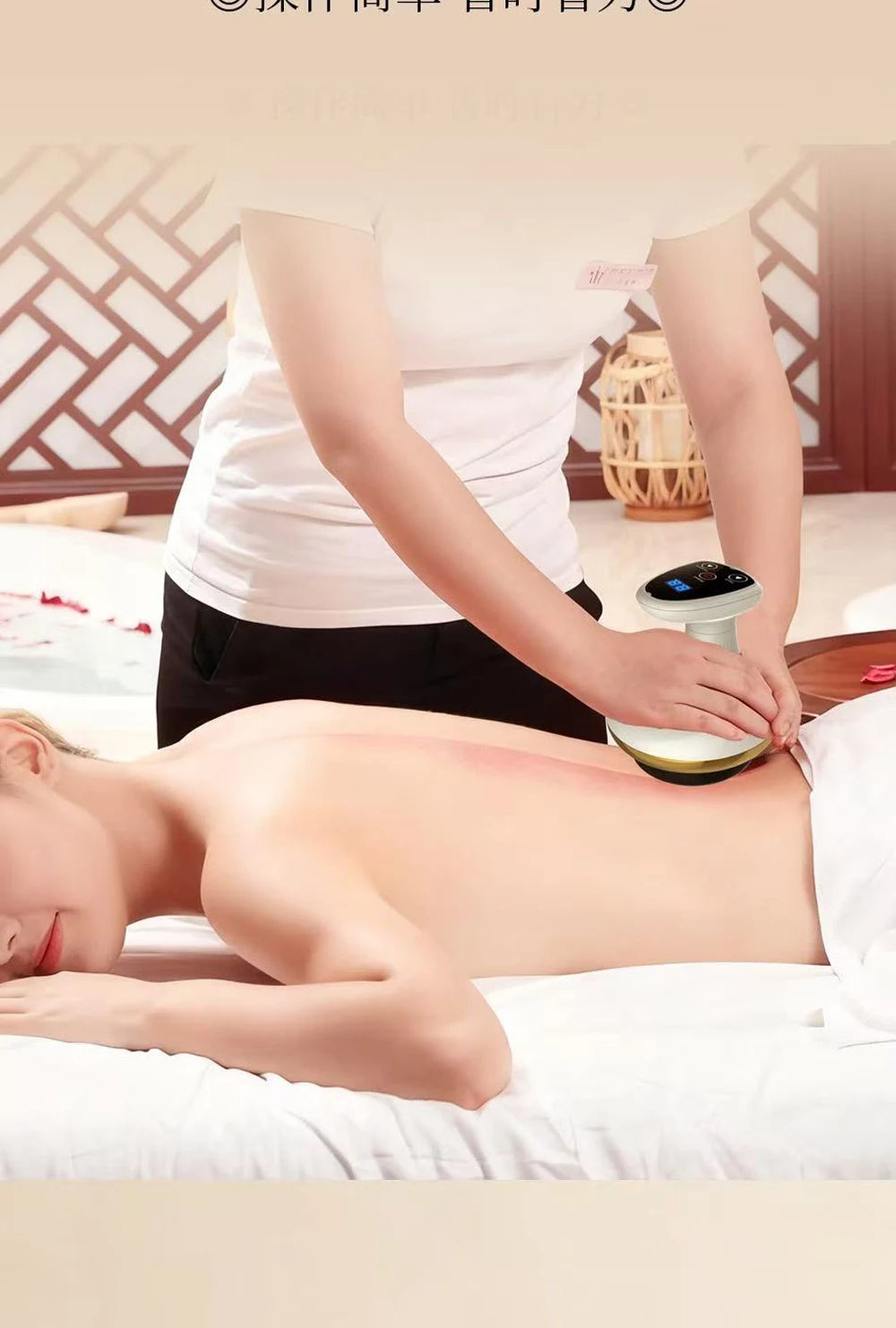 Electric Massage Meridian Brush, Universal Body Mud Scraping, Cupping Scraper, Abdominal and Back Massager, for Home Use