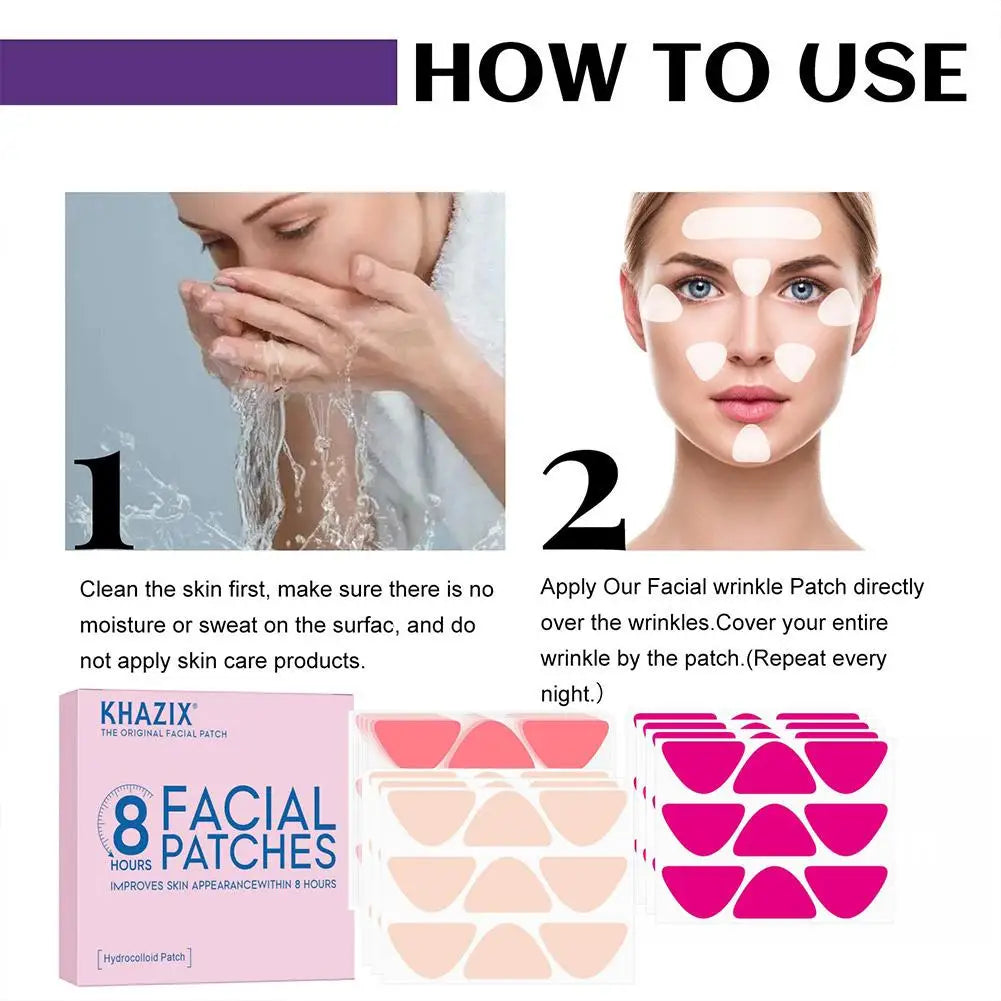 Silicone Facial Anti Wrinkle Patches Forehead  Face Smile Lines Anti-Ageing Wrinkle Prevention Face Patches Skin Care Tool
