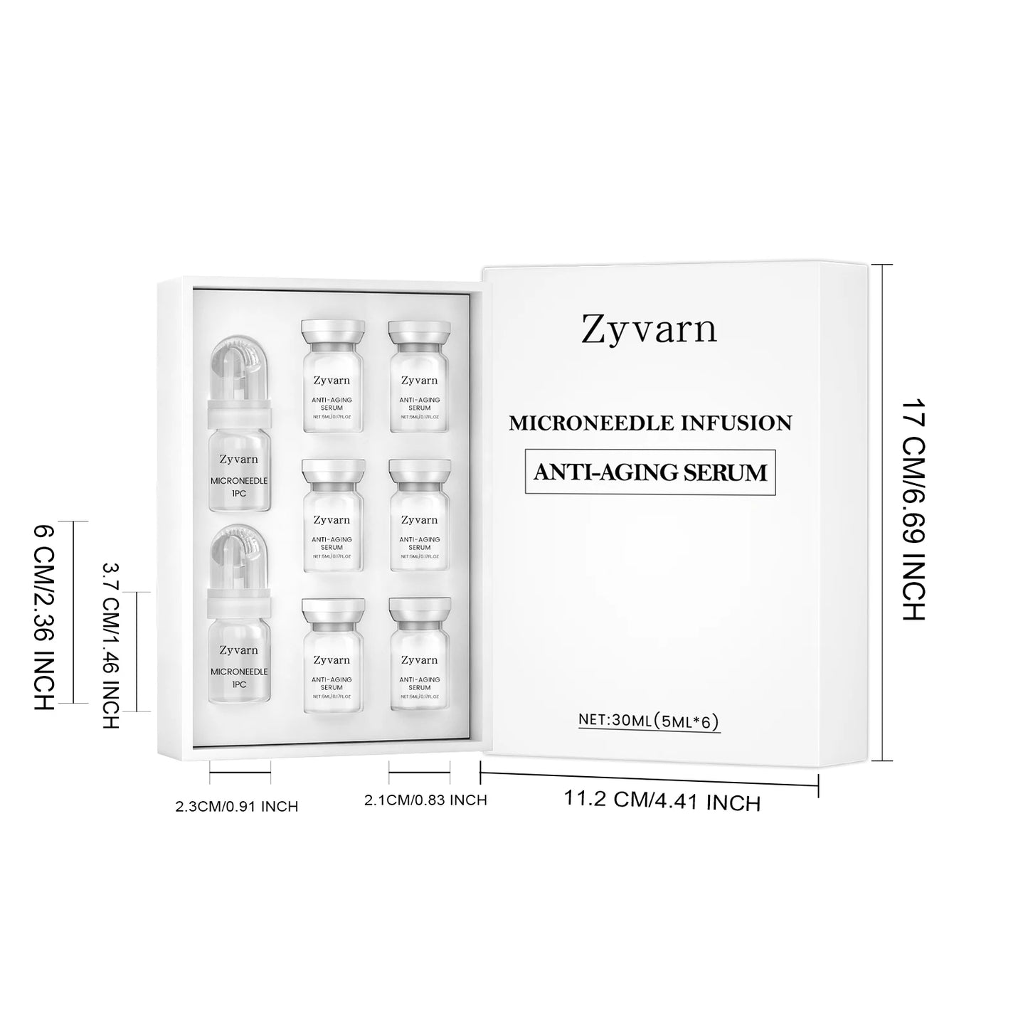 Facial Serum Roller Kit - Gentle Nourishing Formula for Delicate Skin, Improves Elasticity for Daily Skin Maintenance