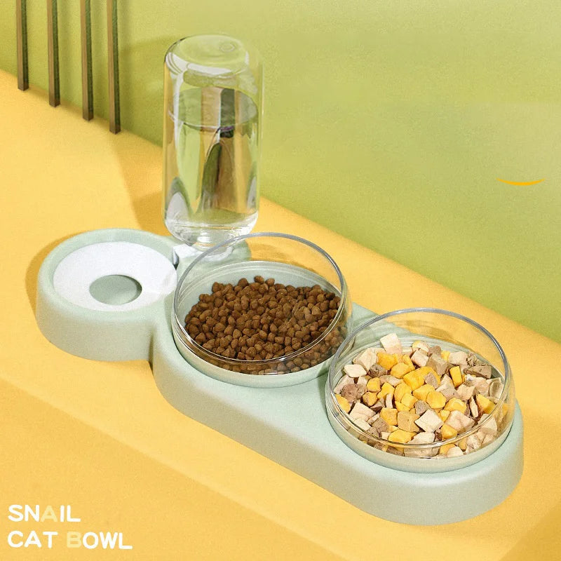 3 in 1 Snail Pet Feeding Bowl with Water Dispenser My Store 2