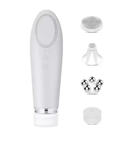 Wholesale 4 In 1 Logo Waterproof Pore Deep Cleaning Machine Soft Silicones Facials Cleansers Brush Electrics