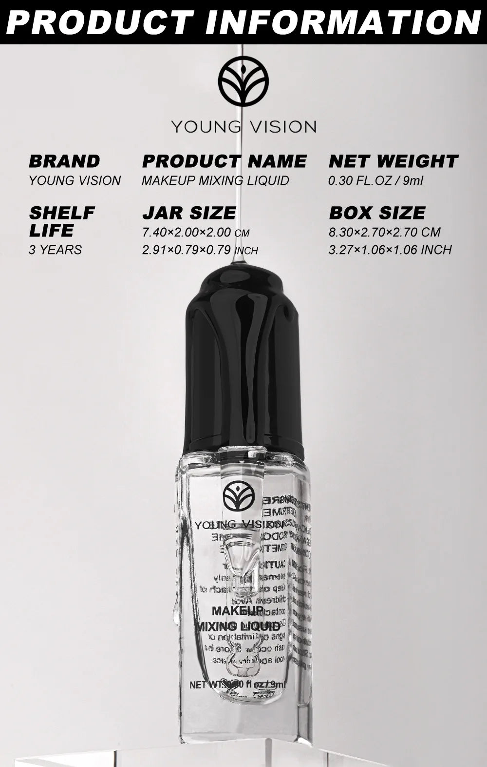 Makeup Mixing Liquid - Revives Dry Gel Liners & Transform Powder to Cream for Eyeshadow & Blush, Multi-Use Primer & Sealer