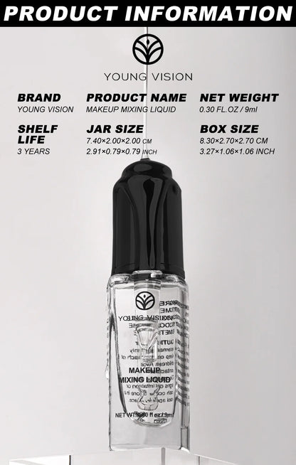 Makeup Mixing Liquid - Revives Dry Gel Liners & Transform Powder to Cream for Eyeshadow & Blush, Multi-Use Primer & Sealer