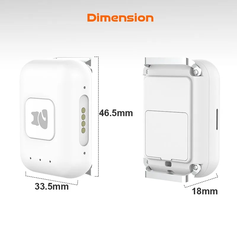 GPS Pet Locator Smart Collar with Colorful LED Flash IP67 Waterproof Pet Pedometer Calorie Health Data Monitoring Mini Tracker