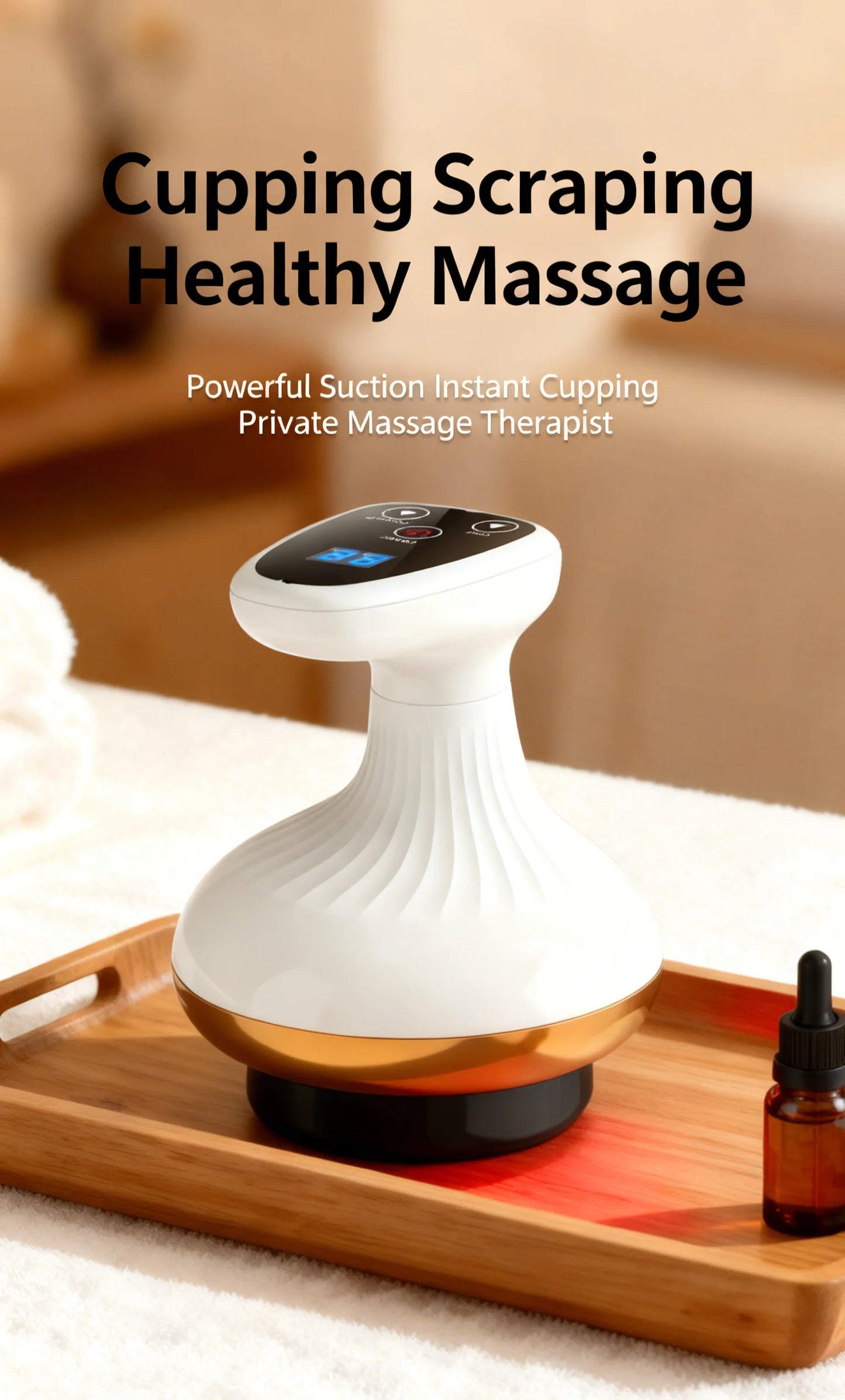 Electric Massage Meridian Brush Universal Body Dredging Cupping Scraping Instrument  Abdominal And Back Massager For Home