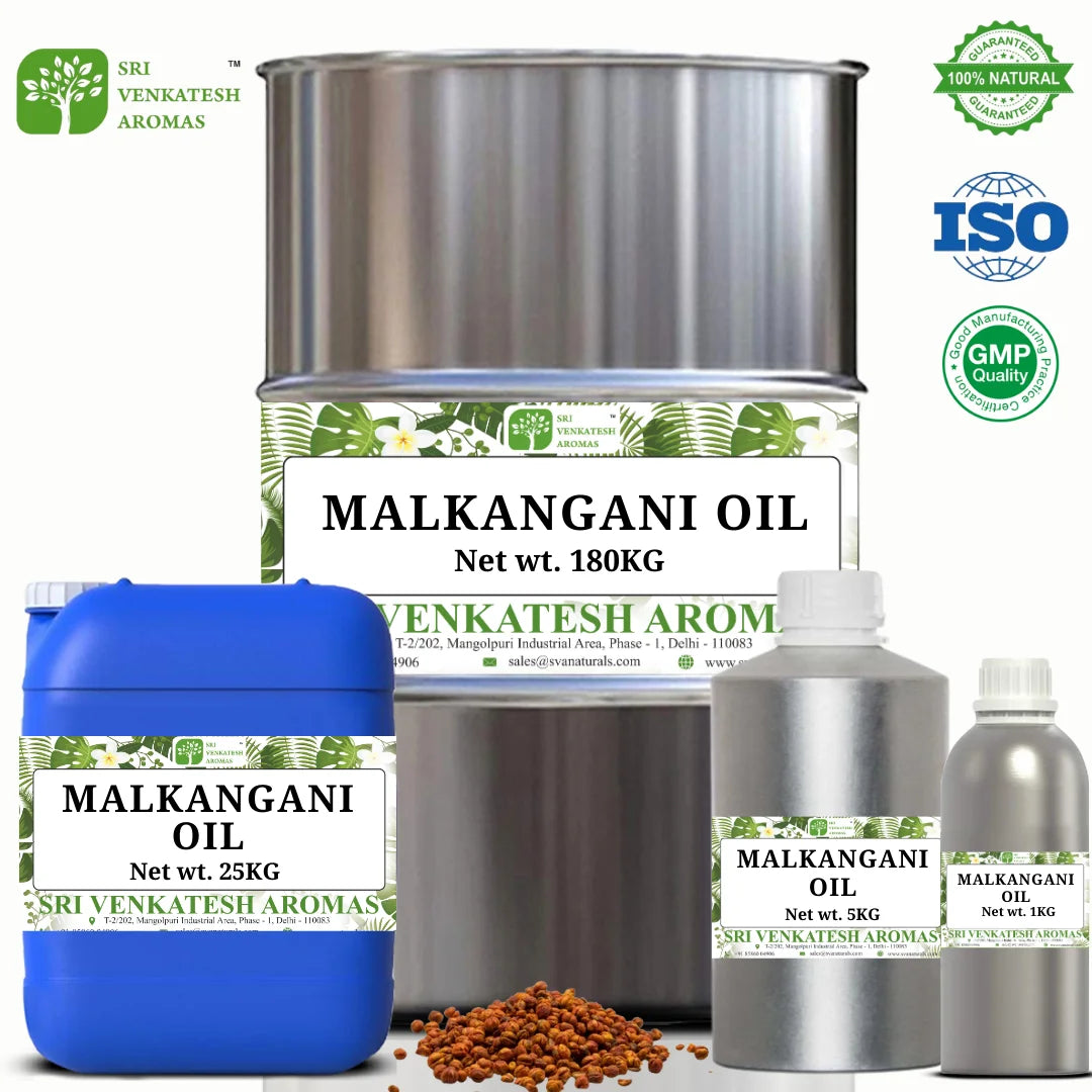 Botanical Malkangani Seed Oil | Herbal Carrier Oil | 5 kg Bulk | Hair Strength & Skin Care | Cosmetic Ingredient