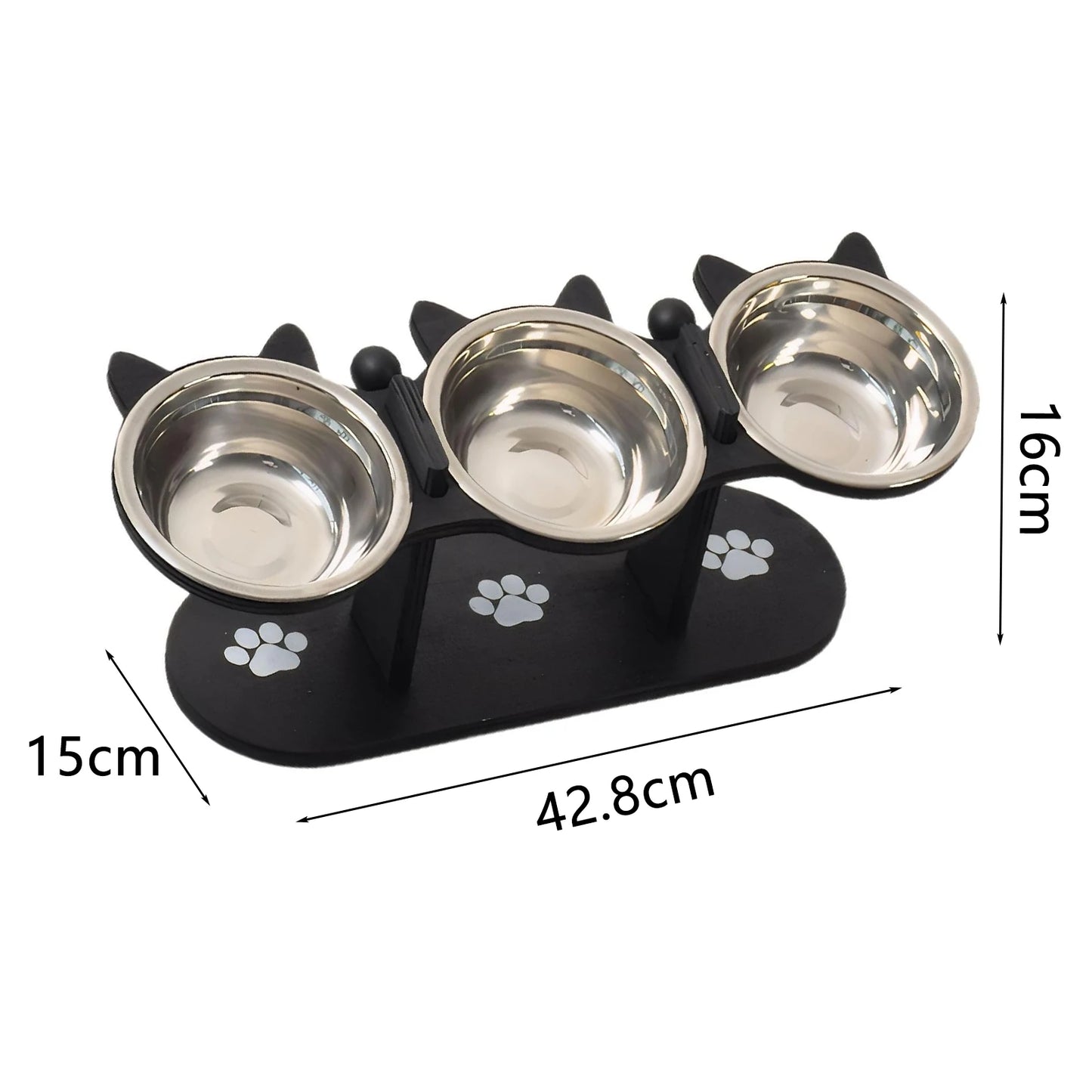 Dog Elevated Feeder Pet Food Water Bowls for Bulldog Puppy Kitten Dish Feeding and WaterSupplies for Small Dogs Accessories