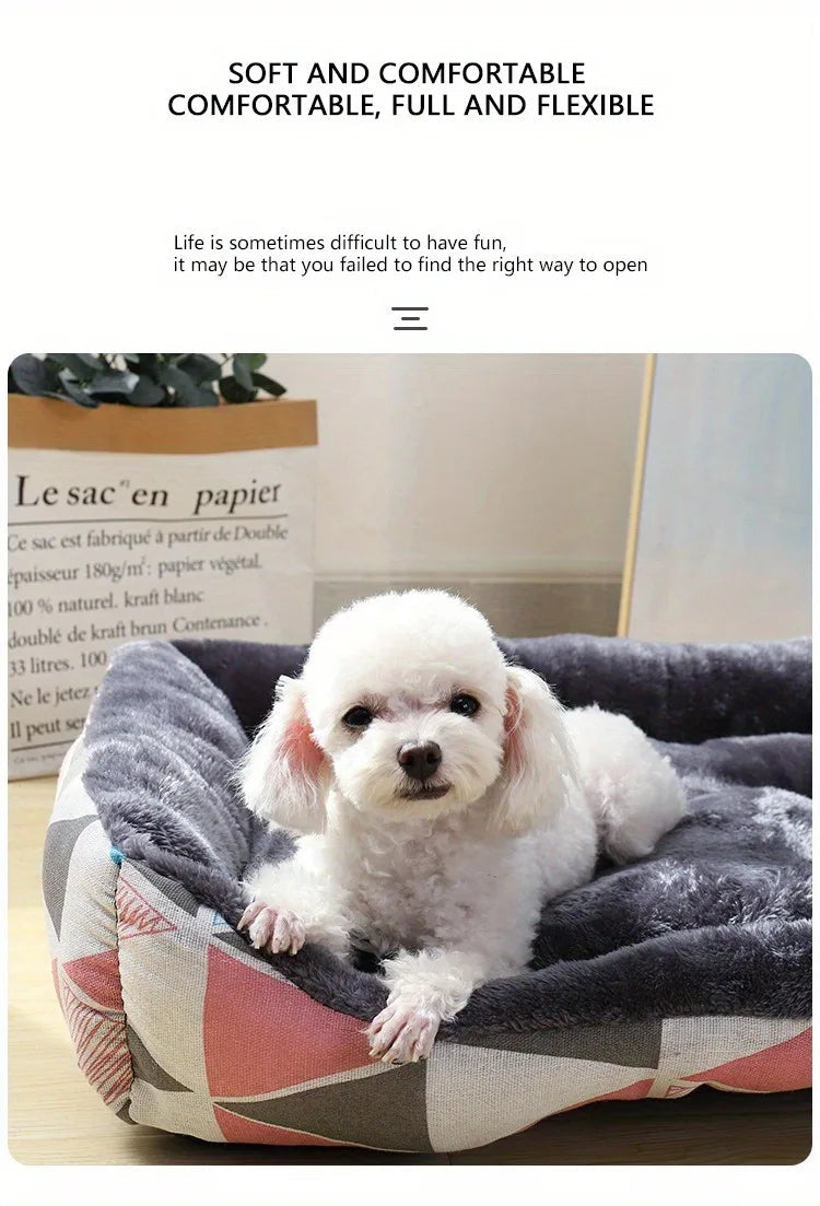 Pet Dog Bed Sofa Mats Winter Pet Products Coussin Chien Accessories Dogs Basket Supplies For Large Medium Small House Cat Bed Dureve