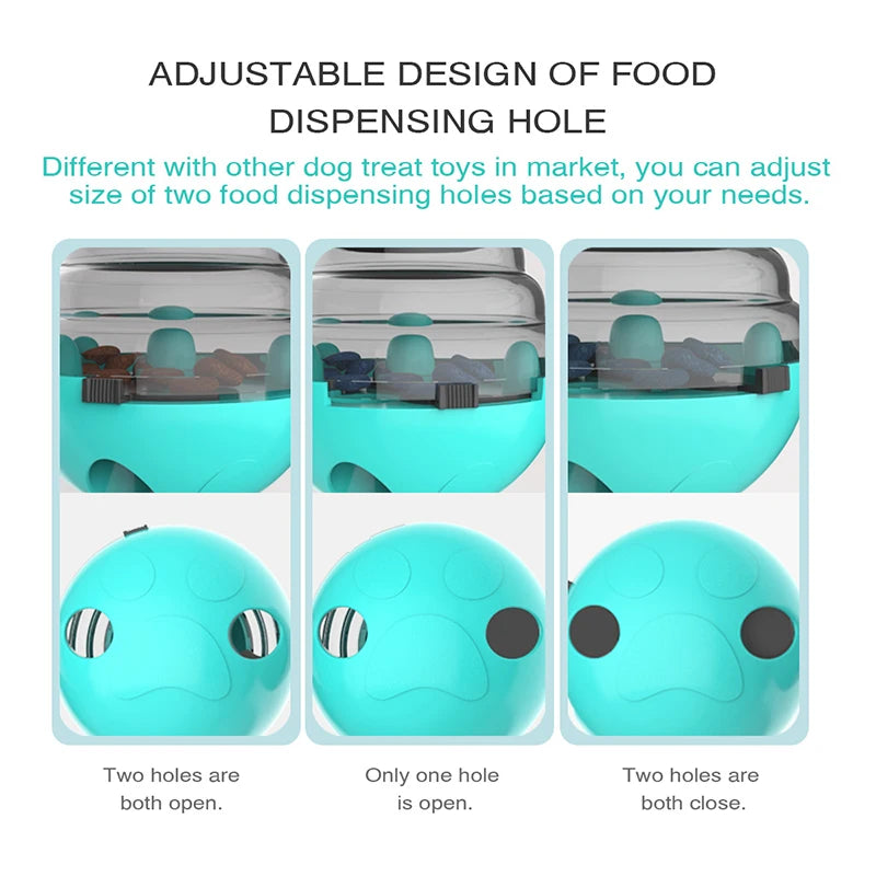 Dog Interactive Food Dispenser Toys Small Dogs Cats Pet IQ Training Improve Kitten Puppy Slow Shaking Leak Feeder Food Container
