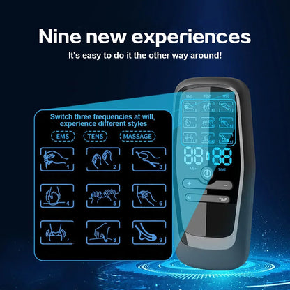 Microcurrent Muscle Stimulator Ems Pulse Massage Physiotherapy Device Muscle Training Slimming Machine Massager Pain Relief