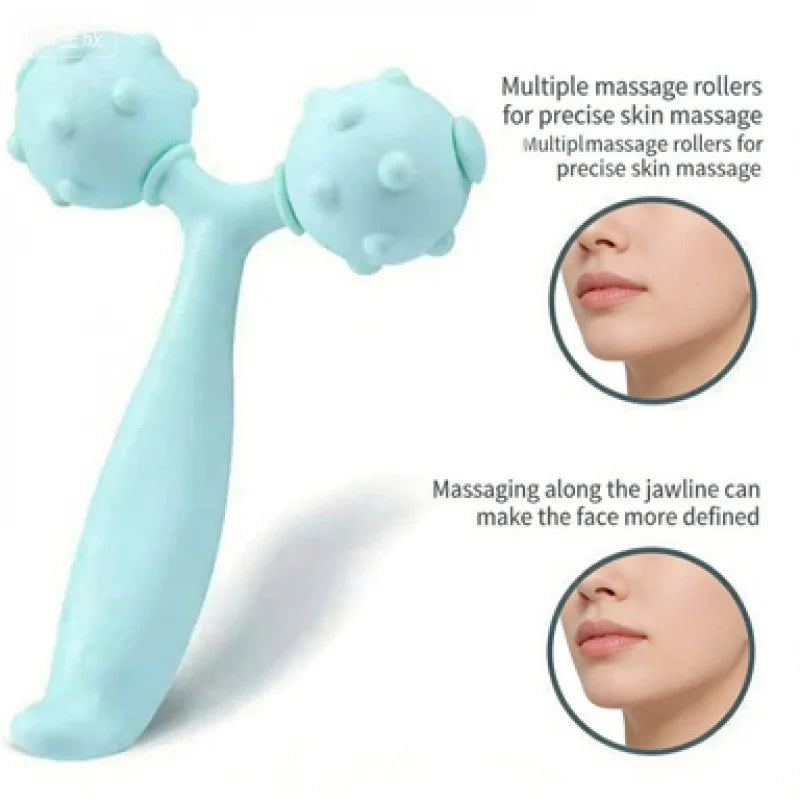 Facial lifting, firming, facial massager, muscle relaxation, face slimming, manual massage roller beauty tool