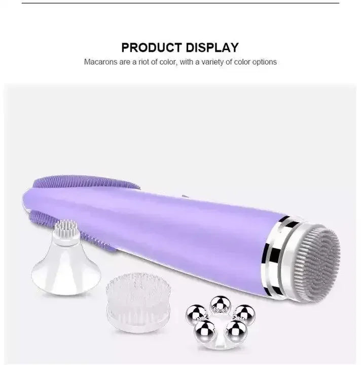 Wholesale 4 In 1 Logo Waterproof Pore Deep Cleaning Machine Soft Silicones Facials Cleansers Brush Electrics