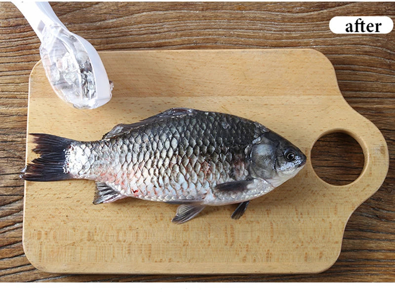 Kitchen Tools Fish Scales Graters Scraper Fish Cleaning Tool Scraping Scales Device with Cover Home Kitchen Cooking Fish Tool