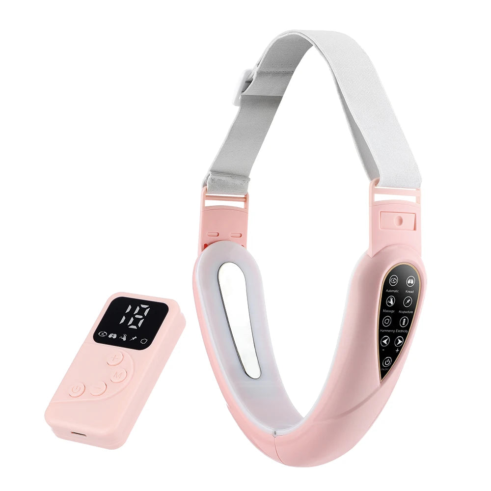 V Face Facial Machine Electric V-Line Up Lift Belt Face Massage LED Face Skin Lifting Firming Beauty Device Double Chin Reducer