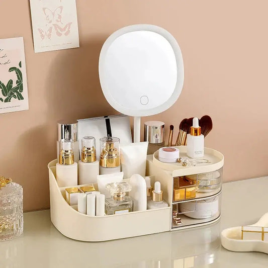 Makeup Storage Box with Mirror & Touch Light My Store 2