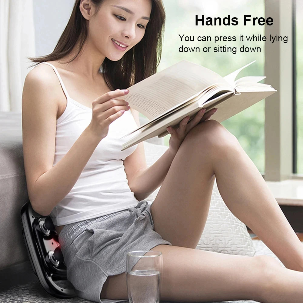 Fascia Gun Massager Six-head Fascia Gun Massager For Back Waist Legs Body Shoulder High Frequency Professional Muscle Relaxation