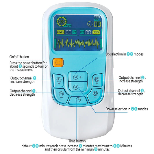 25 Modes 50 Levels EMS Tens Electroestimulador Muscular Massager Neck Shoulder Back Pain Relief Electric Physiotherapy Massage