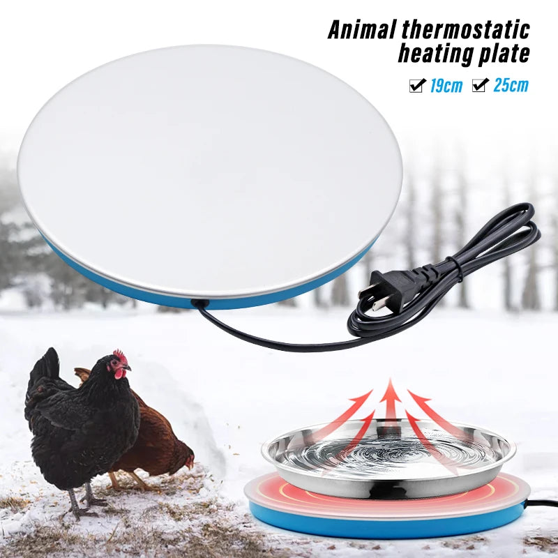 Poultry Pet Animals Chicken Drinking Heating Water Heater Agriculture Equipment  220V Farm Drinker for bird Chicken Drinker