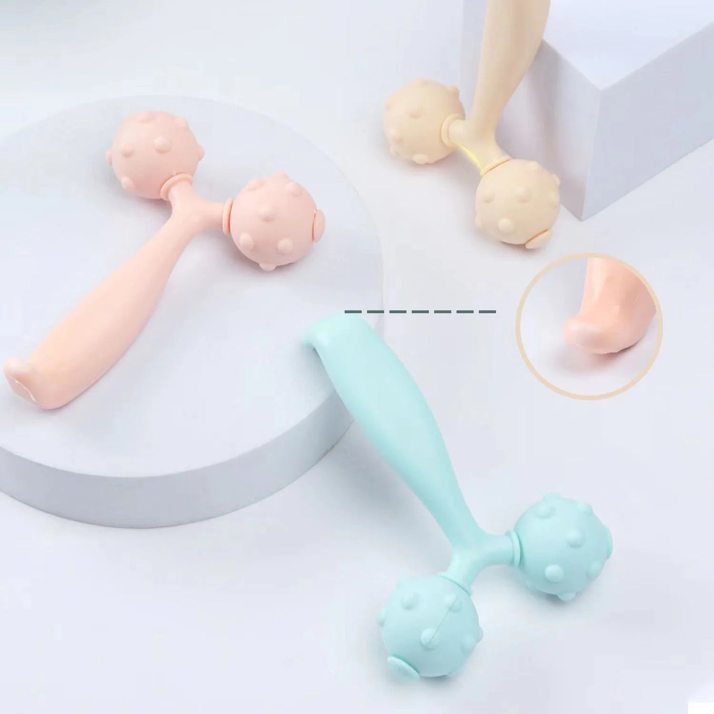 Facial lifting, firming, facial massager, muscle relaxation, face slimming, manual massage roller beauty tool