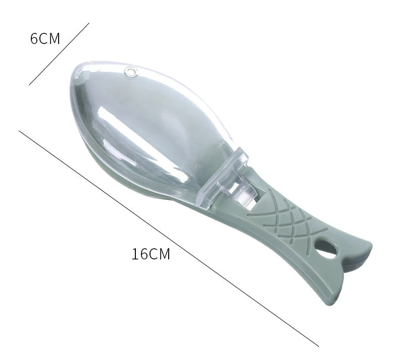 Kitchen Tools Fish Scales Graters Scraper Fish Cleaning Tool Scraping Scales Device with Cover Home Kitchen Cooking Fish Tool