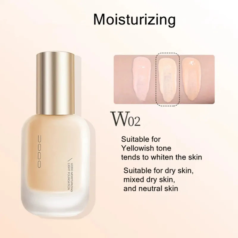UODO Matte Face Make Up Liquid Foundation Primer Oil Control Hydrating Moisturizing Concealer Skin Care Long-lasting