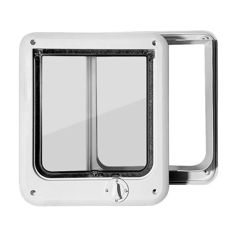 Flap Pet Door Dogs Flap Door 4 Ways Controllable Cats Door Dog Access Door Pet Entry Gate Door Convenient Pet Accessories Dureve