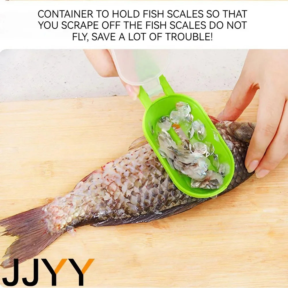 Fish Skin Brush Fast Remove Fish Scale Scraper Planer Tool Fish Scaler Fishing Knife Cleaning Tools Kitchen Cooking Accessorie