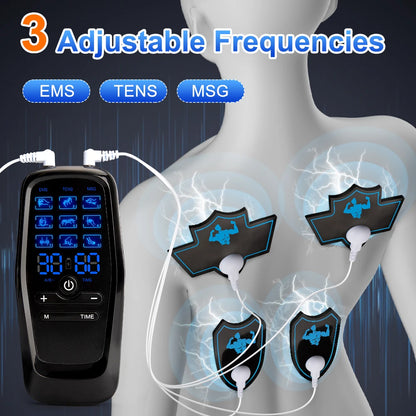 Microcurrent Muscle Stimulator Ems Pulse Massage Physiotherapy Device Muscle Training Slimming Machine Massager Pain Relief
