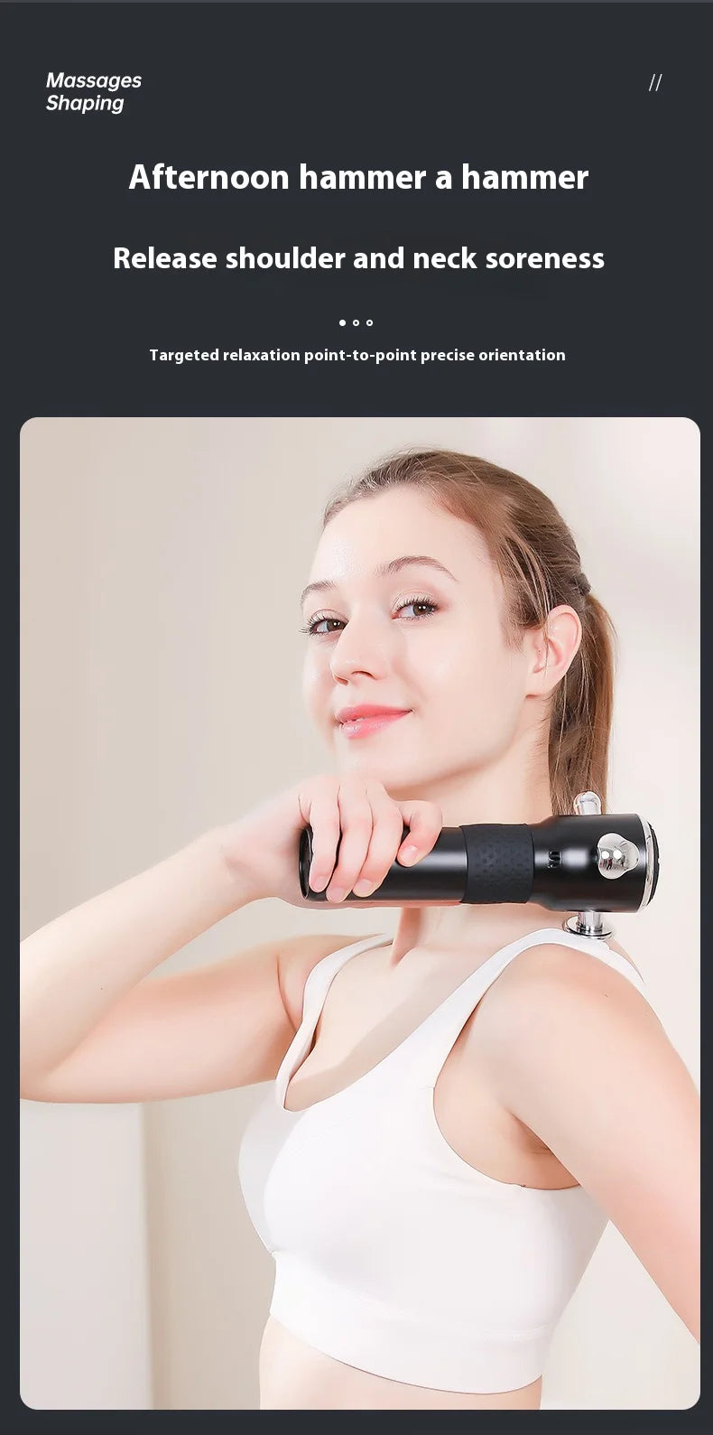 Multi-function Fascia Release Instrument Three-dimensional High-frequency Vibration 4 Massage Areas Full Body Massage 3 Gear