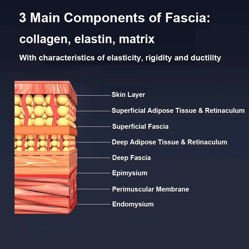 Fascia Gun Gua Sha Scraping Myofascial Massage Machine EMS Red Light Therapy Heated Muscle Scraper with Heating Back Massager