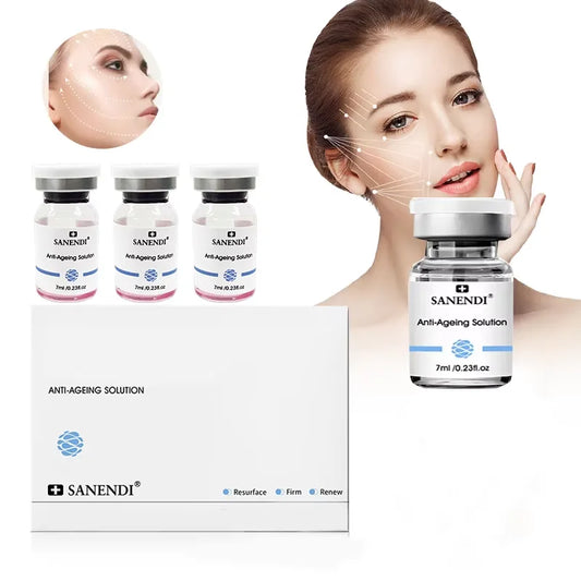 Hyaluronic Acid Anti-Aging Serum MicroInfusion Stamp for Face - Firming Moisturize Essence Texture, All Skin Home Care Kit