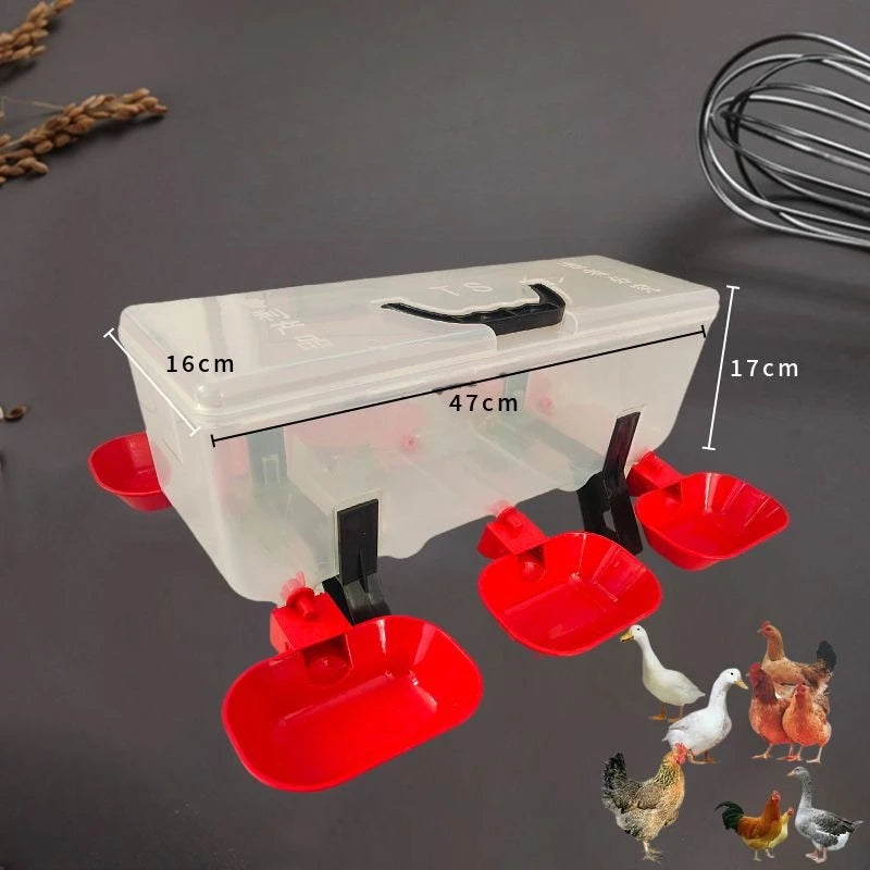 Poultry Breeding Chickens Automatic Water Dispenser Duck Feeding Sink Automatic Water Bowl Geese Farm Animal Watering Supplies