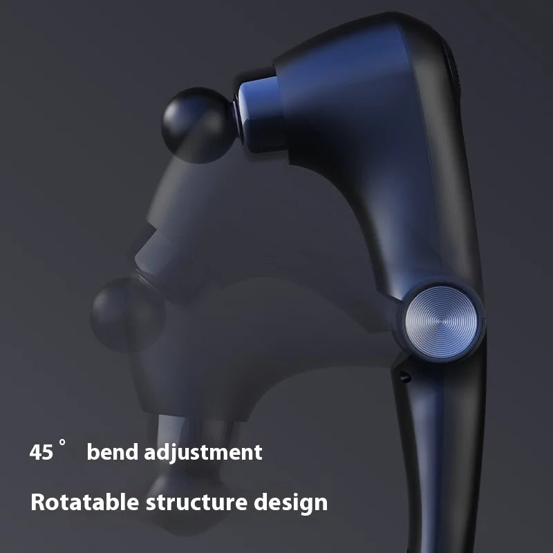 Fascia Gun Massage with Hot and Cold Heads Adjustable Angles Portable Percussion Back Massager for Muscle Neck Body Fitness