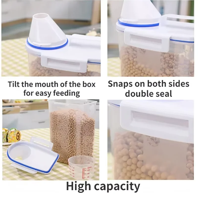 Premium Pet Food Storage Container with Airtight Seal - Durable, Large Capacity, Easy Clean & Stylish Design for Dogs & Cats