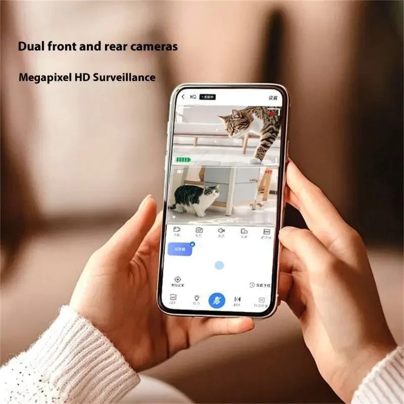 360 Degree Rotating Pet Camera with Two Way Talk Function and Night Detection Robot Cameras for Home Security Dureve