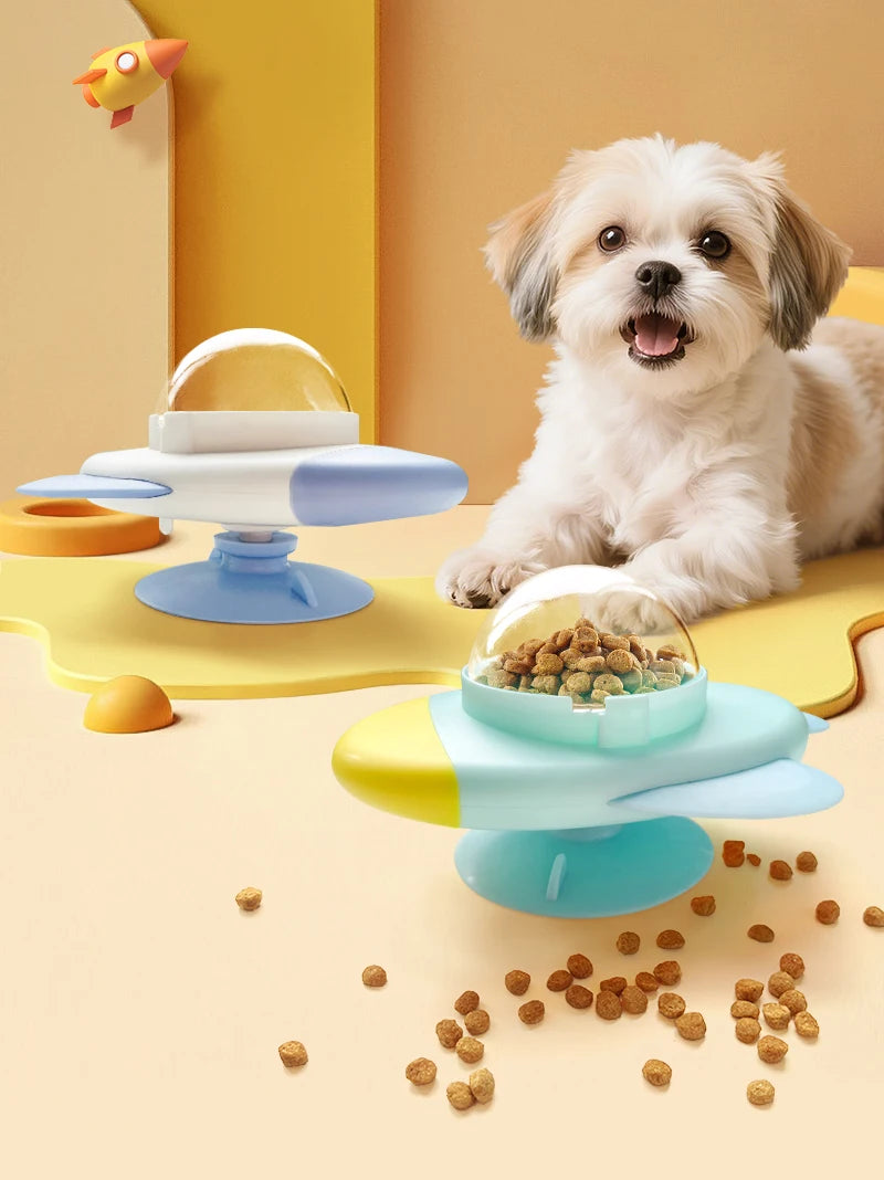 Cat interactive Toys Rotatable Cat Dog Leak Food Toy Pet Puzzle Relief Boredom Toys Food Feeder Dispenser for Kitten Puppy Toys