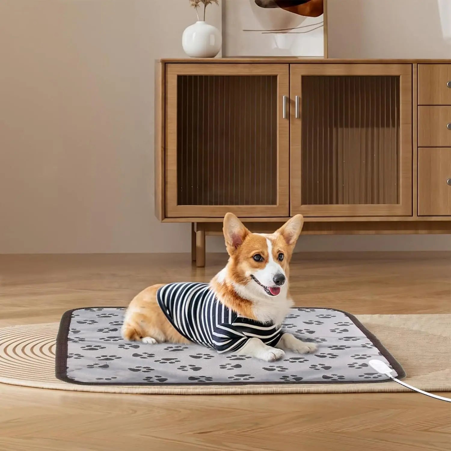 Pet Heating Pad, Electric Heated Pad for Dog Cat, Warm Mat Waterproof Dogs Cats Beds with Constant Temperature, Comfortable Dureve