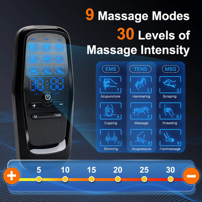 Microcurrent Muscle Stimulator Ems Pulse Massage Physiotherapy Device Muscle Training Slimming Machine Massager Pain Relief