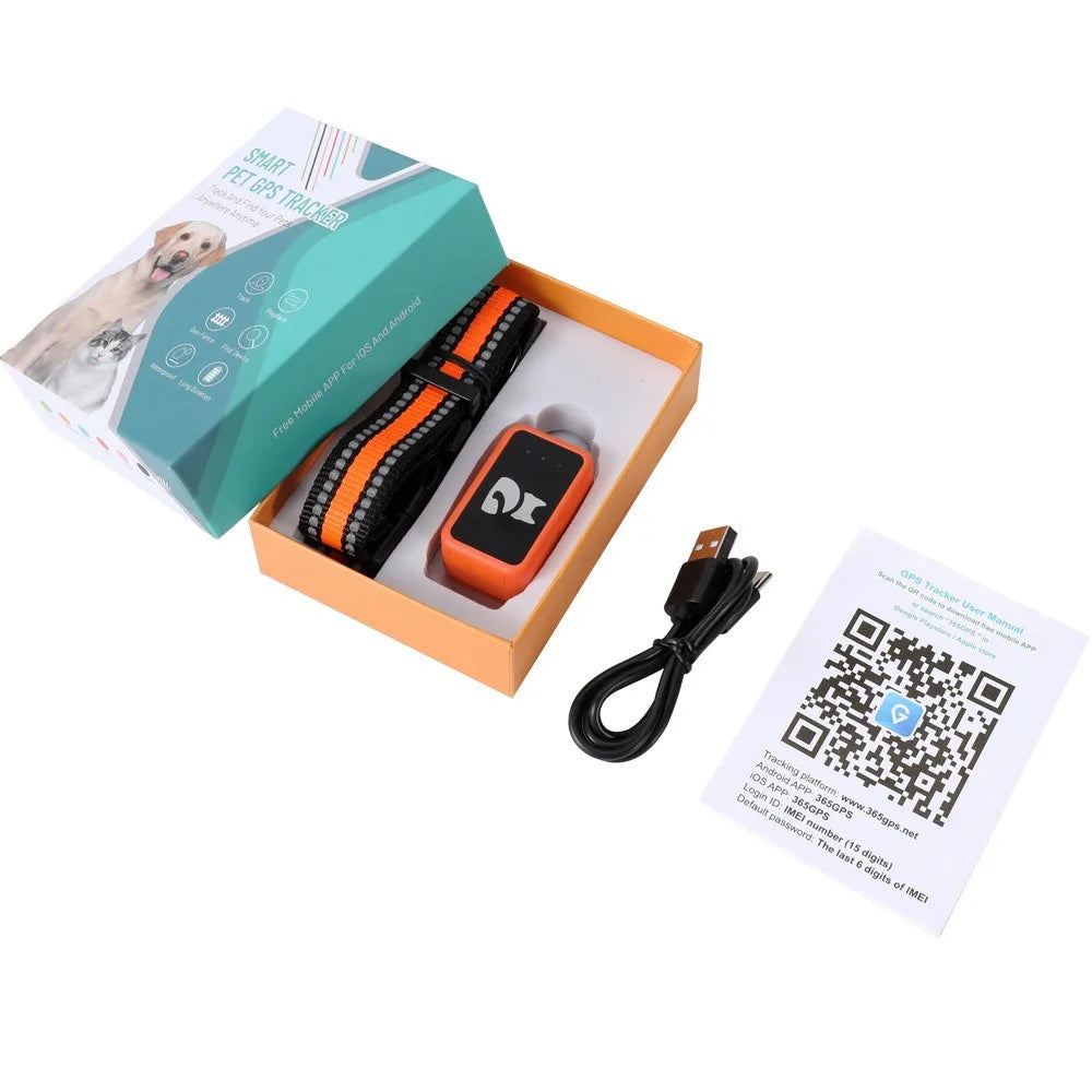 4G Pet GPS Tracker Collar Waterproof Dog Cat Locator with Health Monitor,Geo-Fence,Cold Resistant For iOS Android