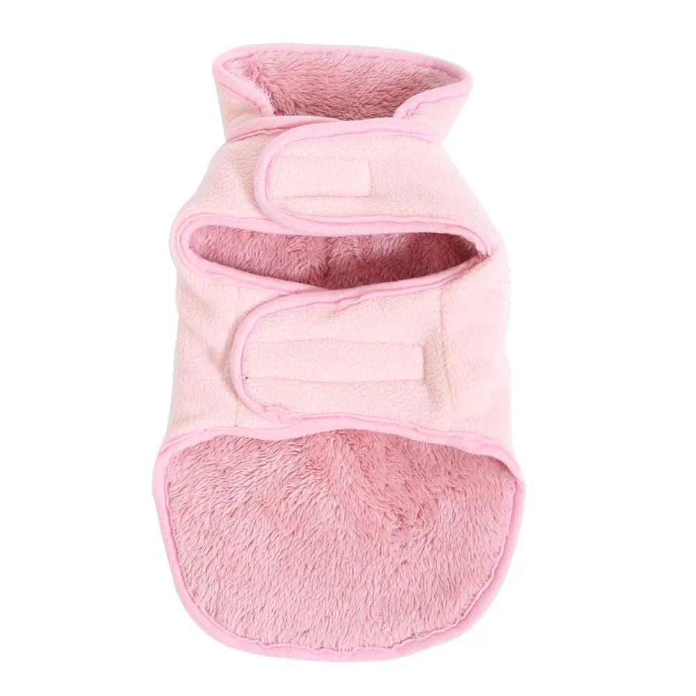 Pet Cat Clothes Fleece Reversible Jacket Sweater For Cats Dogs Soft Fleece Winter Warm Kitten Puppy Padded Vest Apparel Costume