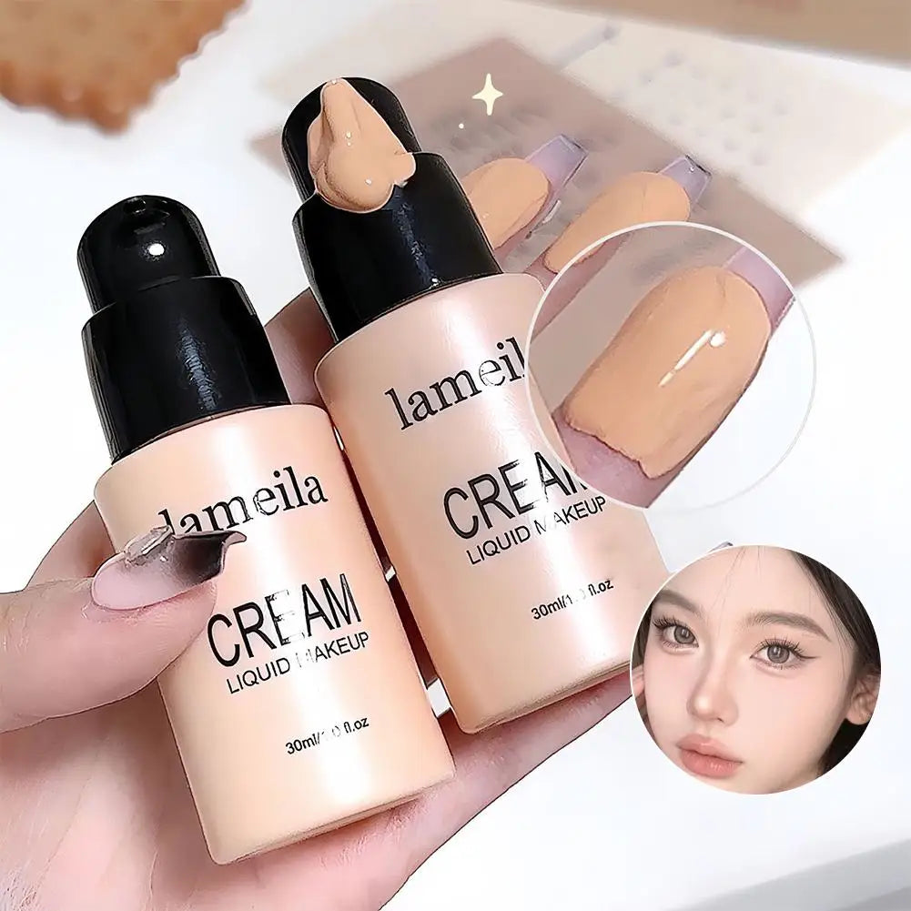 Matte Liquid Foundation Effective Concealer Moisturizing Long-lasting Waterproof Sweat-resistant Makeup Professional Cosmetics