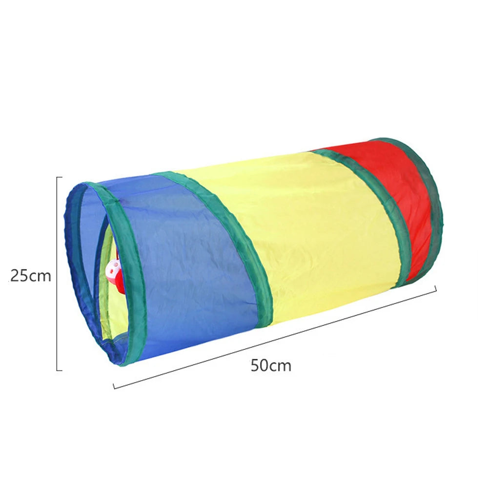 Cat Tunnel Pet Tube Collapsible Play Toy Indoor Outdoor Kitty Puppy Toys for Puzzle Exercising Hiding Training Dureve