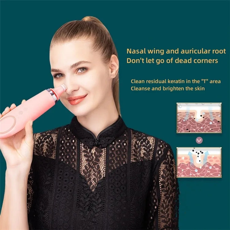 Wholesale 4 In 1 Logo Waterproof Pore Deep Cleaning Machine Soft Silicones Facials Cleansers Brush Electrics