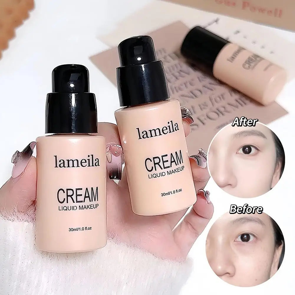 Matte Liquid Foundation Effective Concealer Moisturizing Long-lasting Waterproof Sweat-resistant Makeup Professional Cosmetics