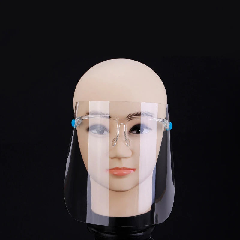 5 anti foam, anti dust, full face protective face shields, anti oil splash face shields